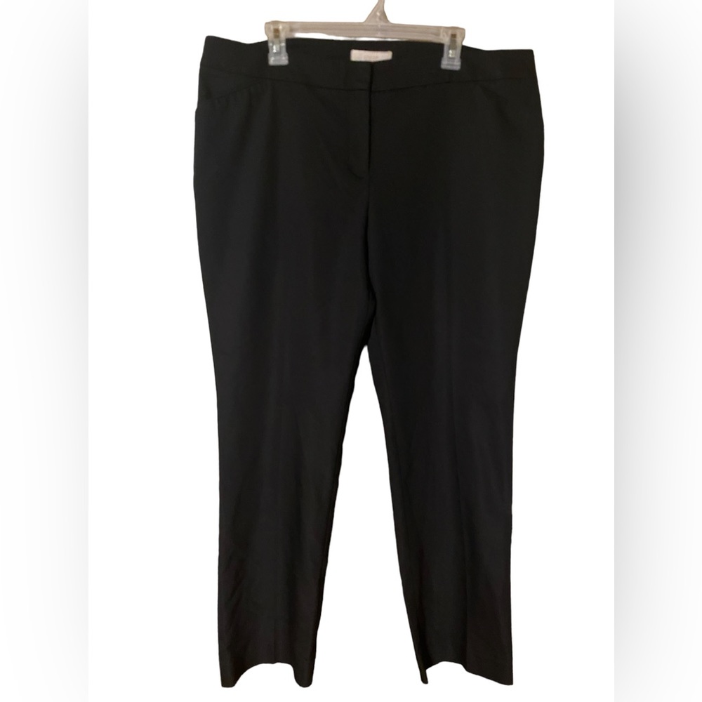 Chico’s Women’s Pants Size 3/XL/16 Regular Black Stretch Chino Career  Comfort